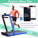 Costway 4.75HP 2 In 1 Folding Treadmill W/Remote APP
