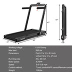 Costway 4.75HP 2 In 1 Folding Treadmill W/Remote APP