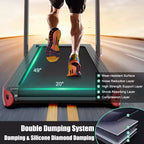 Costway 4.75HP 2 In 1 Folding Treadmill W/Remote APP