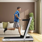 Costway 4.75HP 2 In 1 Folding Treadmill W/Remote APP