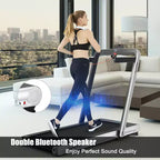 Costway 4.75HP 2 In 1 Folding Treadmill W/Remote APP
