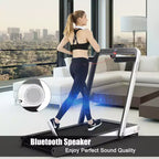 Costway 4.75HP 2 In 1 Folding Treadmill W/Remote APP