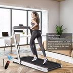 Costway 4.75HP 2 In 1 Folding Treadmill W/Remote APP