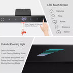 Costway 4.75HP 2 In 1 Folding Treadmill W/Remote APP