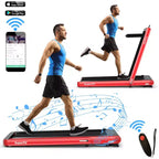 Costway 4.75HP 2 In 1 Folding Treadmill W/Remote APP