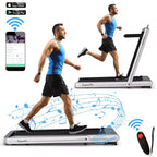 Costway 4.75HP 2 In 1 Folding Treadmill W/Remote APP