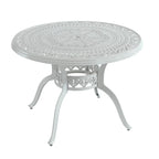 5-Piece Cast Aluminum Patio Dining Set with 4 Swivel Chair