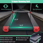 Costway Folding Electric Treadmill Compact Walking Running Machine w/APP Control Speaker