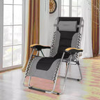 Costway Padded Zero Gravity Lounge Chair Oversize Folding Adjustable