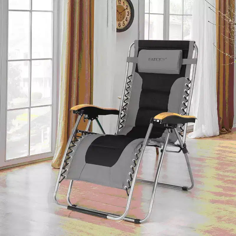 Costway Padded Zero Gravity Lounge Chair Oversize Folding Adjustable