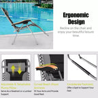Costway Padded Zero Gravity Lounge Chair Oversize Folding Adjustable