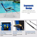 Costway Padded Zero Gravity Lounge Chair Oversize Folding Adjustable