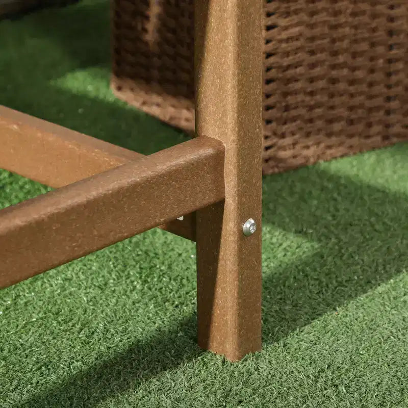 Outsunny Plastic Patio Chairs, Outdoor Dining Chair with Armrests, Outdoor Armchair for Lawn, Garden, Poolside, Backyard,