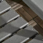 Outsunny Plastic Patio Chairs, Outdoor Dining Chair with Armrests, Outdoor Armchair for Lawn, Garden, Poolside, Backyard,