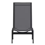 Emma and Oliver Textilene Adjustable 5 Position Patio Chaise Lounge and Metal Frame