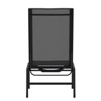 Emma and Oliver Textilene Adjustable 5 Position Patio Chaise Lounge and Metal Frame