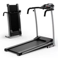 Costway 2 HP Folding Treadmill Motorized Running Machine 12 Preset Program & LCD Display Black/White