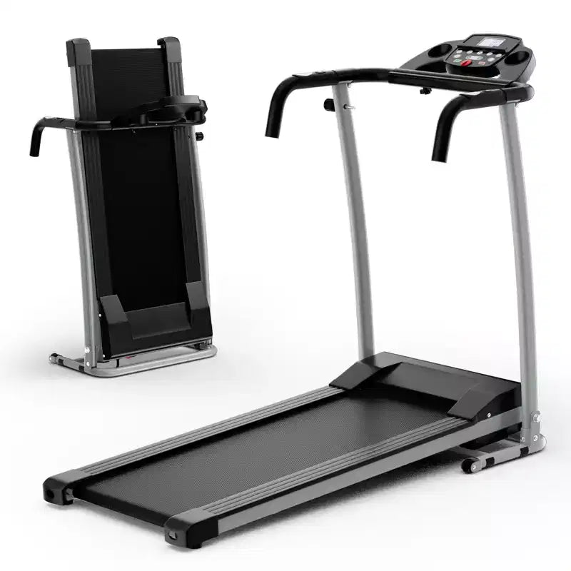Costway 2 HP Folding Treadmill Motorized Running Machine 12 Preset Program & LCD Display Black/White
