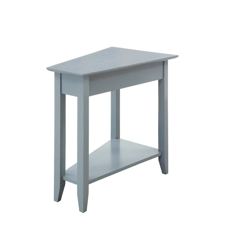 Table d'appoint d'angle American Heritage avec étagère de Convenience Concepts