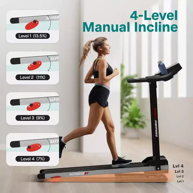 SereneLife 3.5 HP Folding Bluetooth Treadmill - SLFTRD26BT