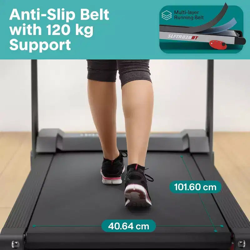 SereneLife 3.5 HP Folding Bluetooth Treadmill - SLFTRD26BT