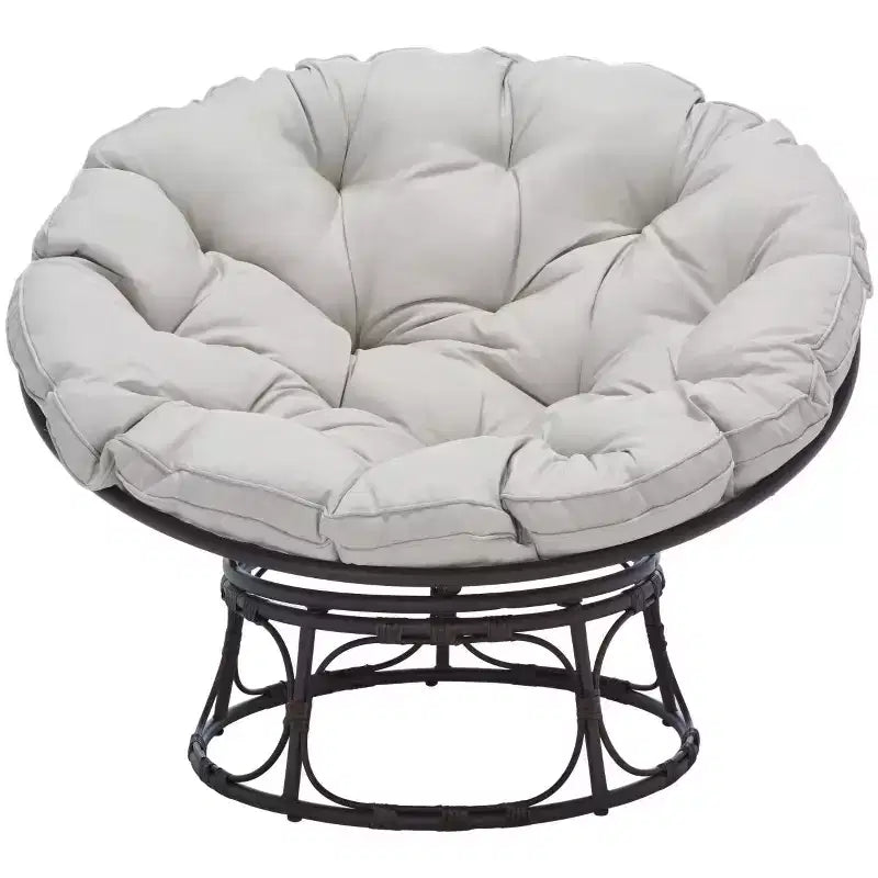 Kiraya Papasan Chair Indoor/Outdoor - PAT9041 - Brown/Grey - Safavieh