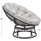 Kiraya Papasan Chair Indoor/Outdoor - PAT9041 - Brown/Grey - Safavieh