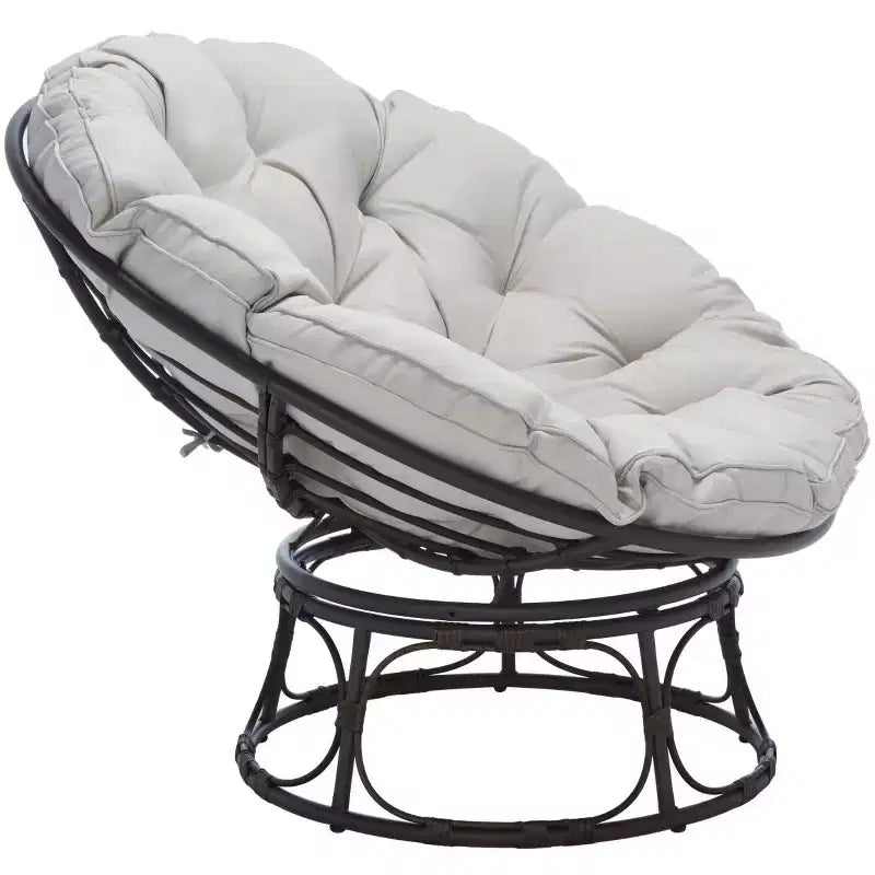 Kiraya Papasan Chair Indoor/Outdoor - PAT9041 - Brown/Grey - Safavieh