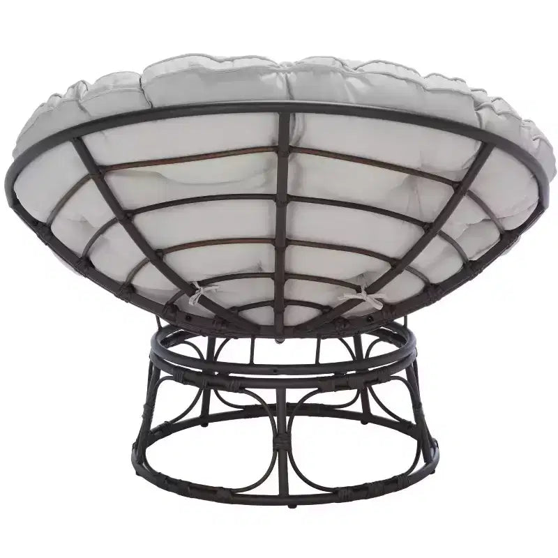 Kiraya Papasan Chair Indoor/Outdoor - PAT9041 - Brown/Grey - Safavieh