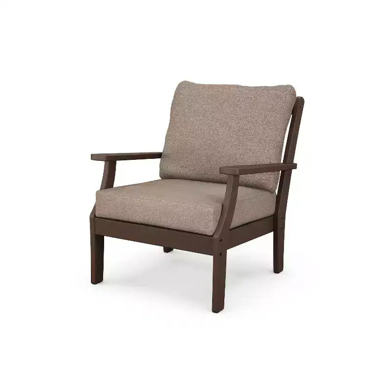 POLYWOOD Braxton Deep Seating Outdoor Patio Club Chair