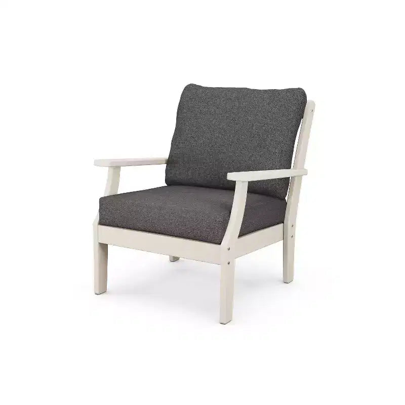 POLYWOOD Braxton Deep Seating Outdoor Patio Club Chair