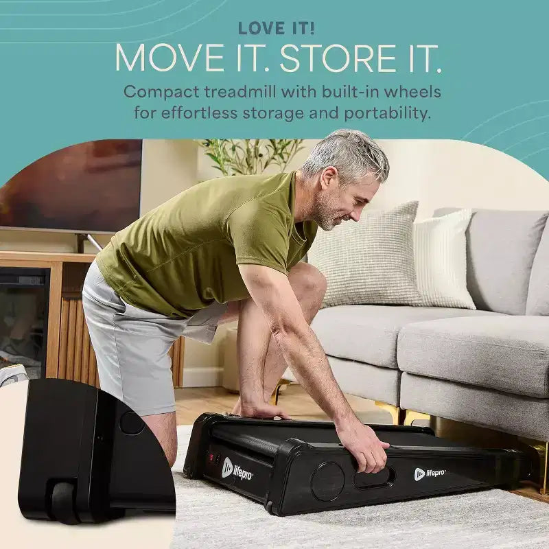 Lifepro Walking Pad - Portable Mini Treadmill, 3 MPH, 220 Lbs Capacity