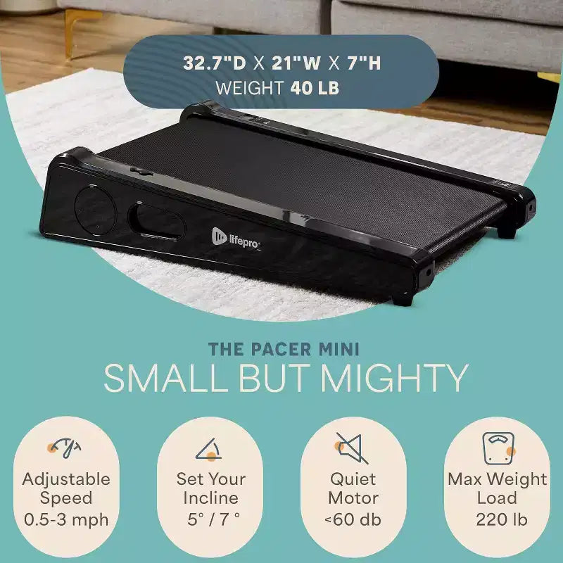Lifepro Walking Pad - Portable Mini Treadmill, 3 MPH, 220 Lbs Capacity
