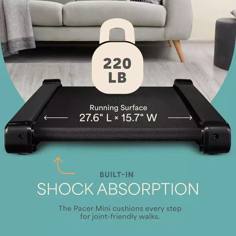 Lifepro Walking Pad - Portable Mini Treadmill, 3 MPH, 220 Lbs Capacity