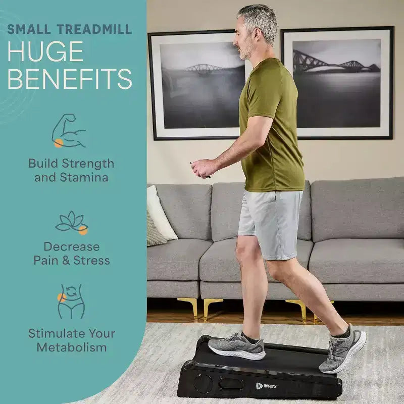 Lifepro Walking Pad - Portable Mini Treadmill, 3 MPH, 220 Lbs Capacity