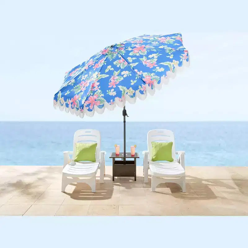 BrylaneHome Resin Folding Lounger