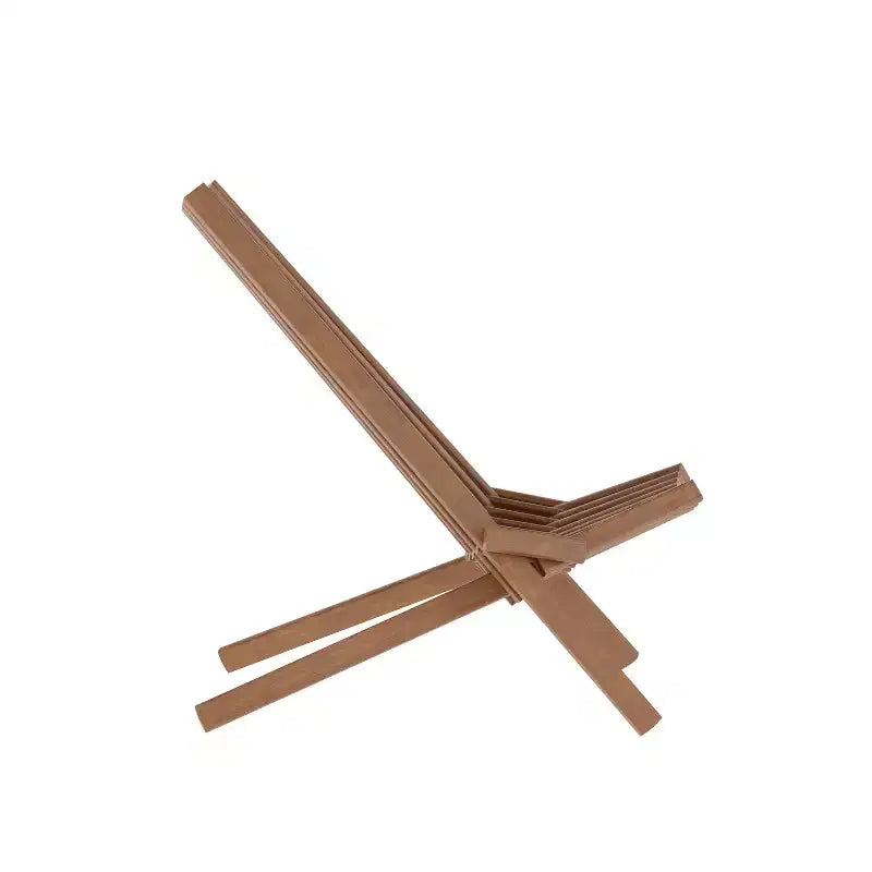 Flash Furniture Delia Commercial Grade Indoor/Outdoor Folding Acacia Wood Chair, Low Profile Lounge for Patio, Porch, Garden