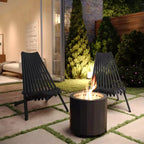 Flash Furniture Delia Commercial Grade Indoor/Outdoor Folding Acacia Wood Chair, Low Profile Lounge for Patio, Porch, Garden