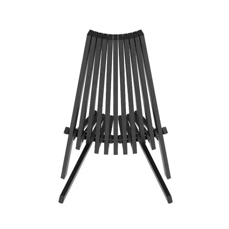 Flash Furniture Delia Commercial Grade Indoor/Outdoor Folding Acacia Wood Chair, Low Profile Lounge for Patio, Porch, Garden