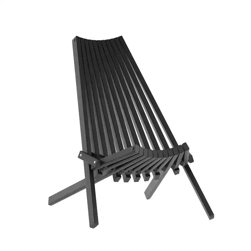Flash Furniture Delia Commercial Grade Indoor/Outdoor Folding Acacia Wood Chair, Low Profile Lounge for Patio, Porch, Garden
