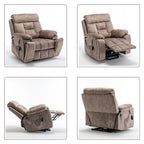 Large Electric Massage Lift Recliner with Heat, Hidden Cup Holder
