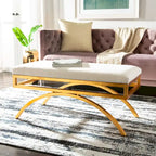 SAFAVIEH Belinda Banc Arc Moderne Glam - 38 x 18 x 18.3 - 38Lx18Px18H