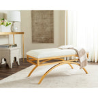 SAFAVIEH Belinda Banc Arc Moderne Glam - 38 x 18 x 18.3 - 38Lx18Px18H