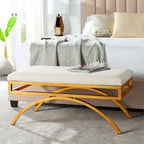 SAFAVIEH Belinda Banc Arc Moderne Glam - 38 x 18 x 18.3 - 38Lx18Px18H