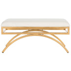 SAFAVIEH Belinda Banc Arc Moderne Glam - 38 x 18 x 18.3 - 38Lx18Px18H