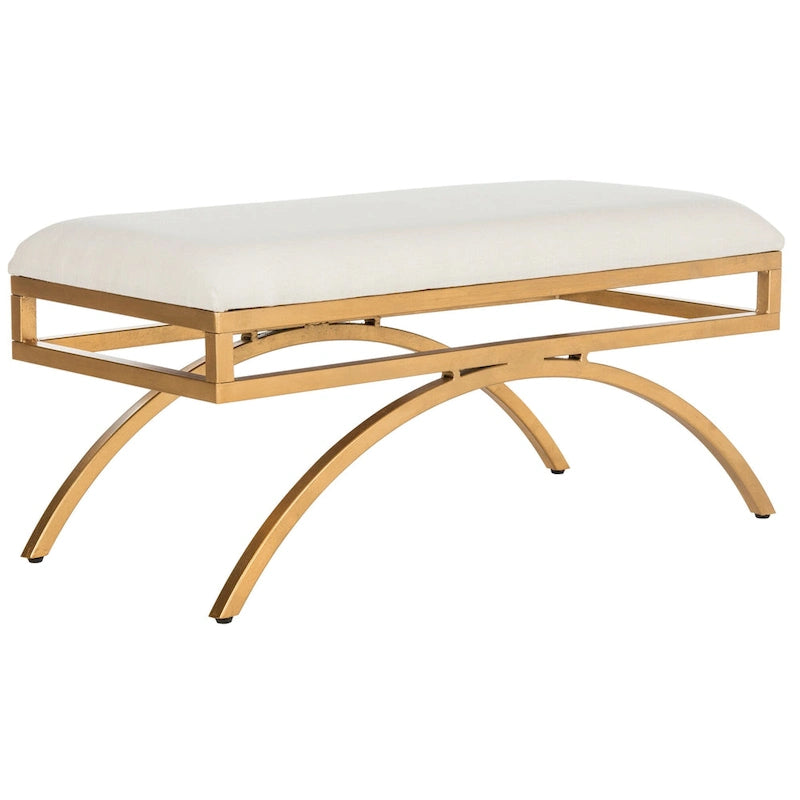 SAFAVIEH Belinda Banc Arc Moderne Glam - 38 x 18 x 18.3 - 38Lx18Px18H