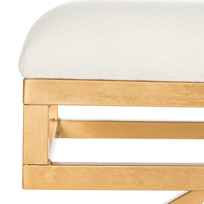 SAFAVIEH Belinda Banc Arc Moderne Glam - 38 x 18 x 18.3 - 38Lx18Px18H