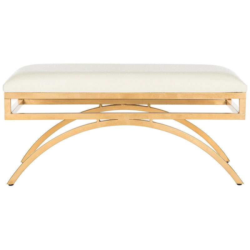 SAFAVIEH Belinda Banc Arc Moderne Glam - 38 x 18 x 18.3 - 38Lx18Px18H
