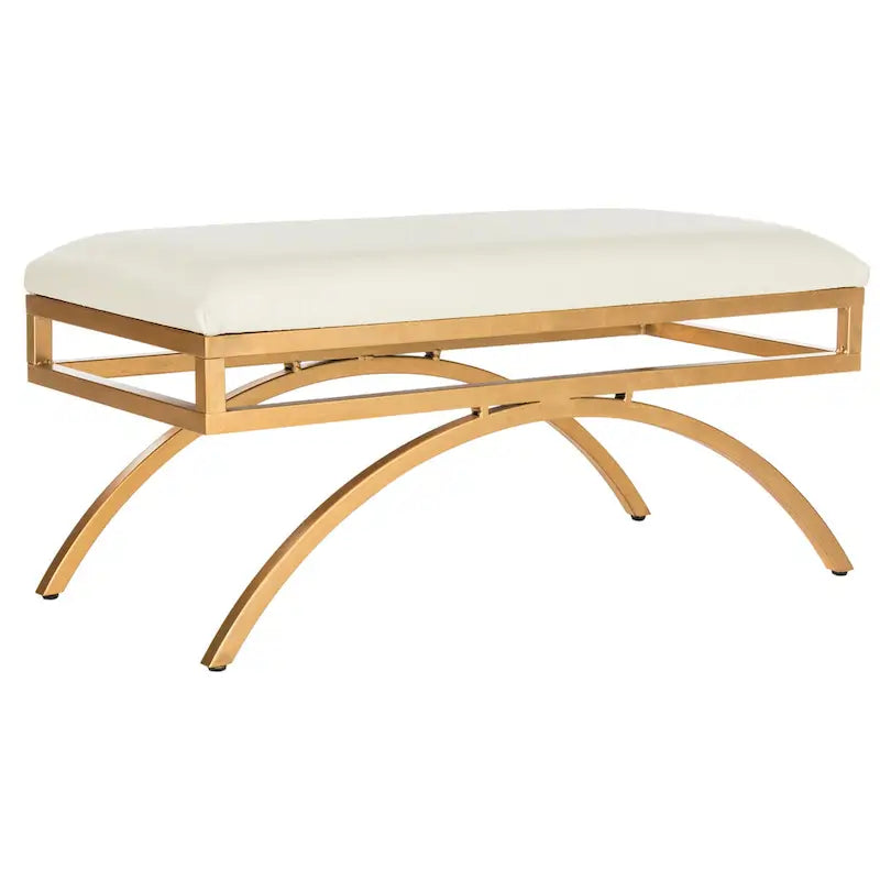 SAFAVIEH Belinda Banc Arc Moderne Glam - 38 x 18 x 18.3 - 38Lx18Px18H