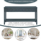 TREXM Rustic Entryway Console Table